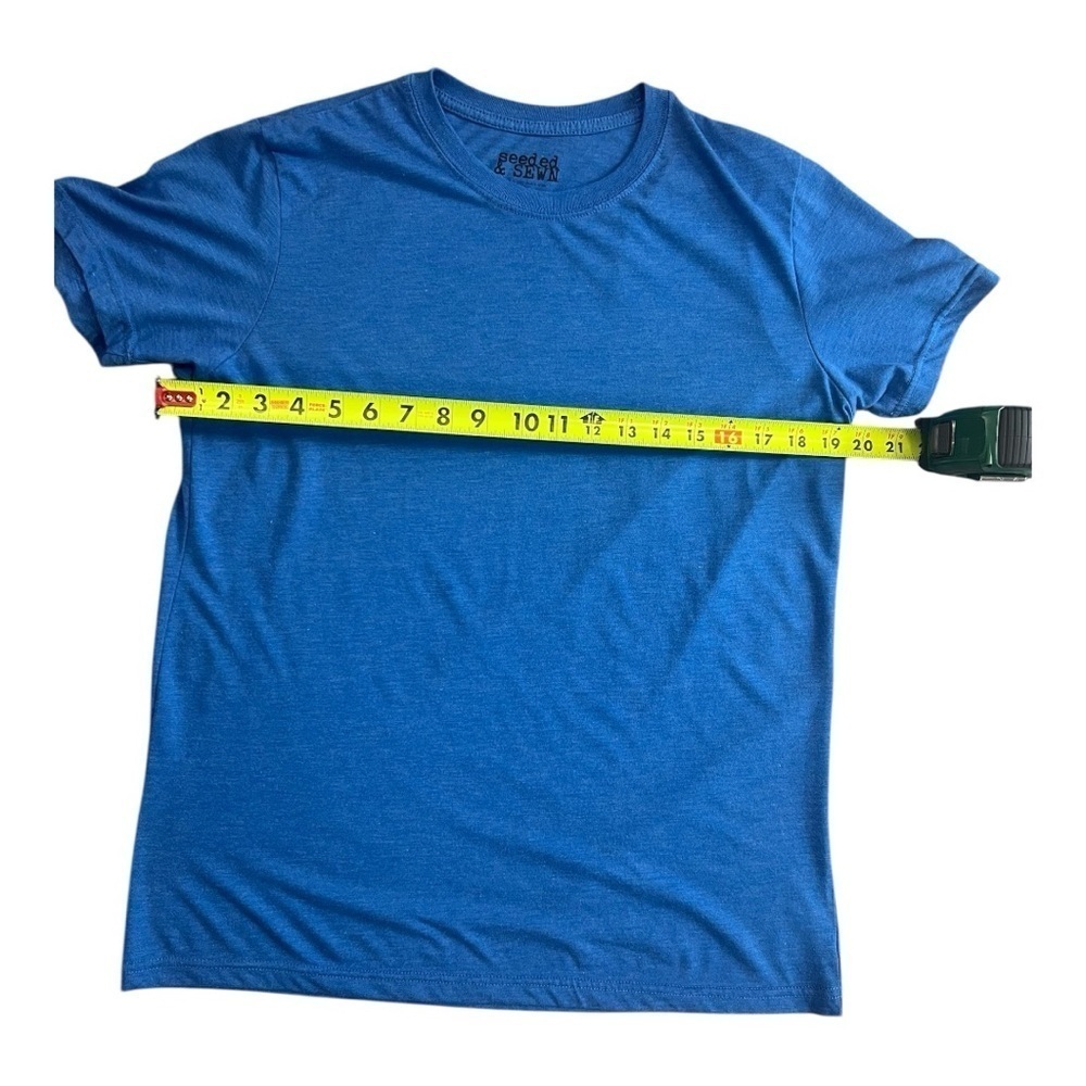 Seeded & Sewn Blue T Shirt Size M Men - Picture 5 of 8